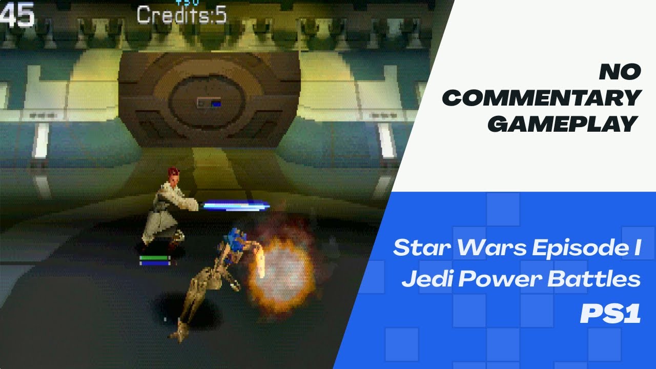Star Wars Episode I: Jedi Power Battles Gameplay (PS1) | No Commentary | Original Hardware Upscaled