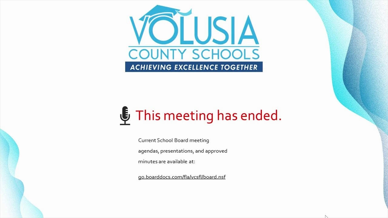 Volusia County School Board Meeting - Special Session 12/09/2025