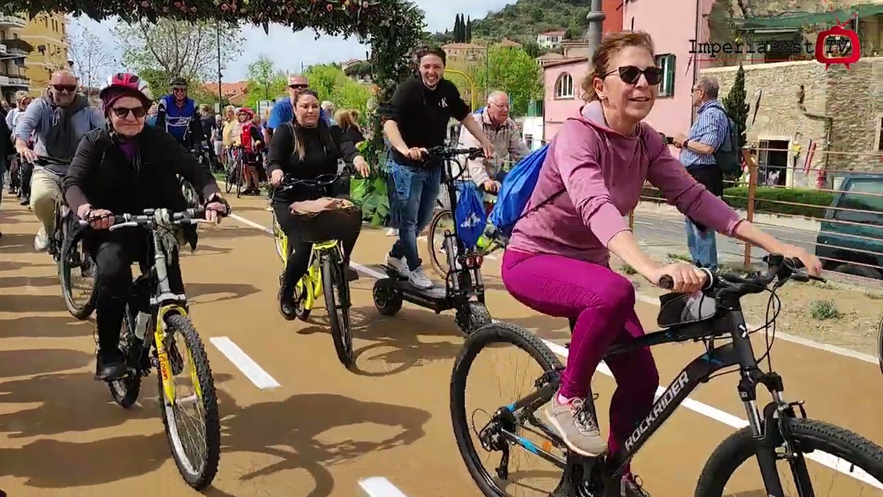 Inaugurato il tratto di pista ciclabile tra San Lorenzo Al Mare e Imperia
