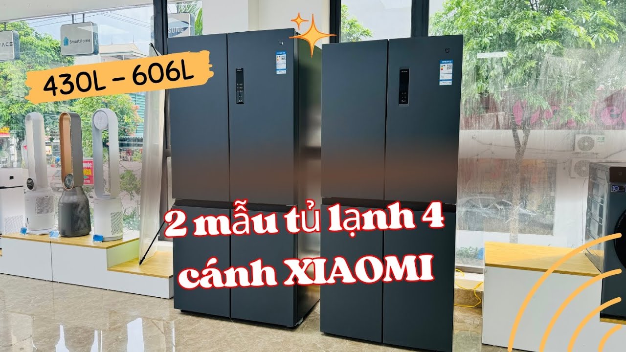 Tủ lạnh 4 cánh Xiaomi 430L và 606L đâu là lựa chọn | Điện Máy Thông Minh