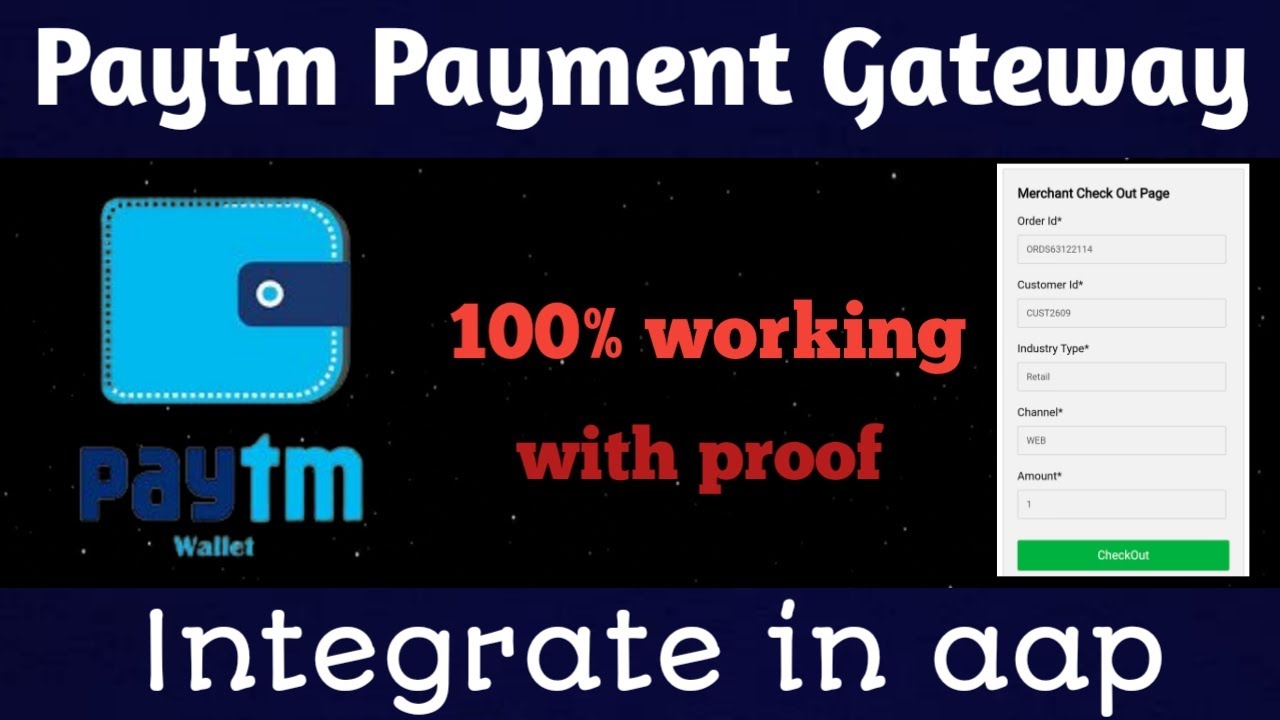 How to Integrate PayTM Payment Gateway in your app|simply and fast💥