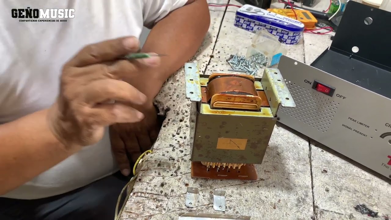 AMPLIFICADOR CASERO CON TRANSFORMADOR DE EQUIPO SONY GENEZI 🔊🎚️PART 1