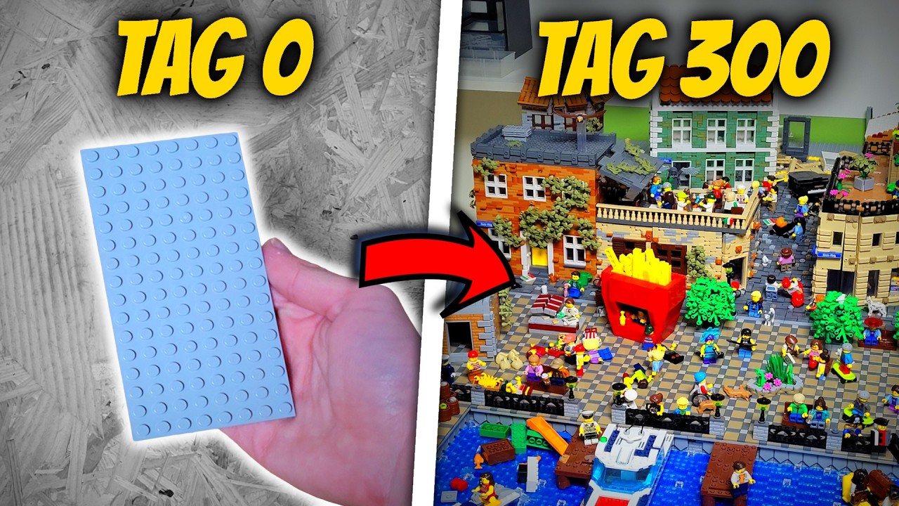 Ich habe in 300 Tagen eine Italienische Lego Stadt gebaut😱