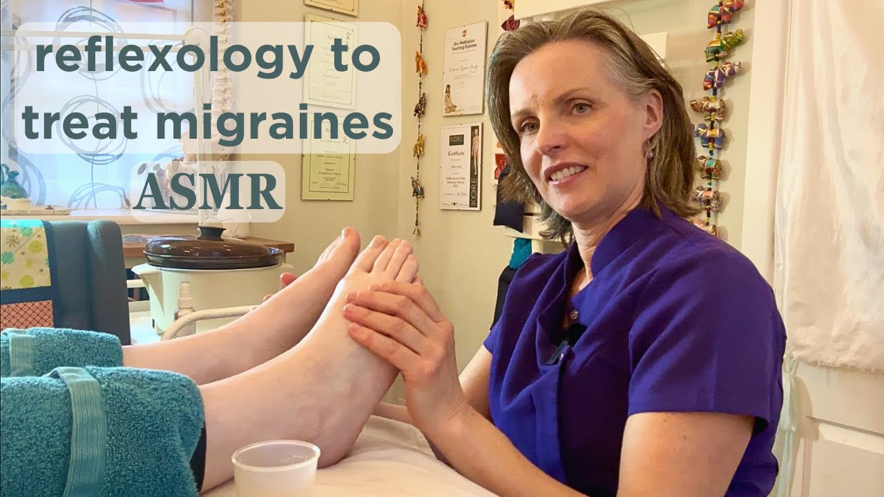 Reflexology to Treat Migraines inc Kinesiology | Unintentional ASMR Real Person