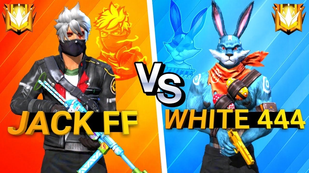 JACK FF  ⚔️  WHITE444 | 1 VS 1 Full Gameplay 👑 | جاك ضد وايت واحد ضد واحد !!!