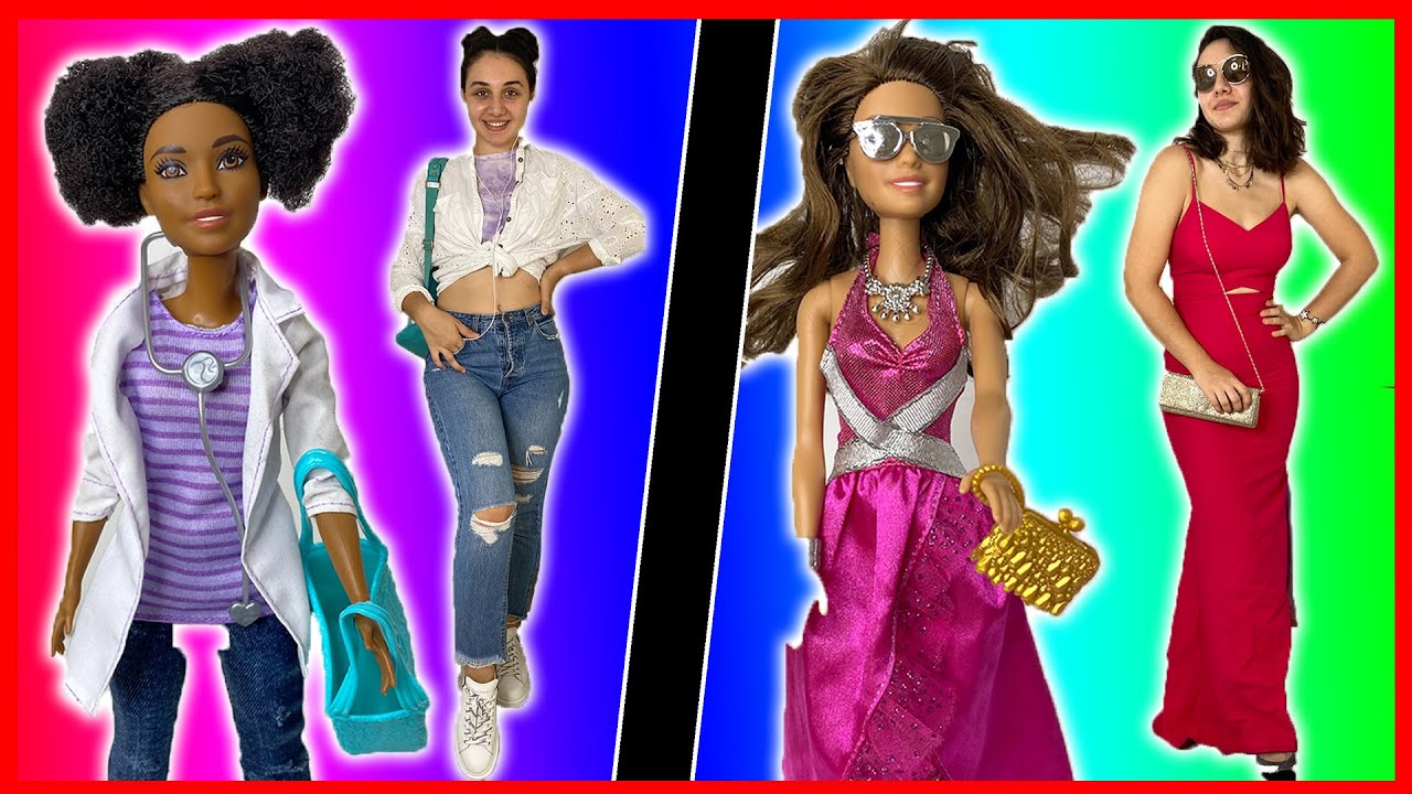 BARBIE VS BUSE ABLA KOMBİN KIYAFET CHALLENGE BARBIE İLE MODA YARIŞMASI! Dobişko Tv