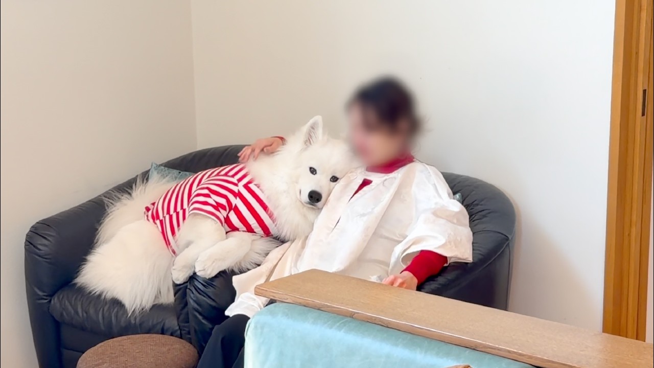 人懐っこすぎて初めての家でもグイグイ甘える犬が可愛すぎました&hellip;