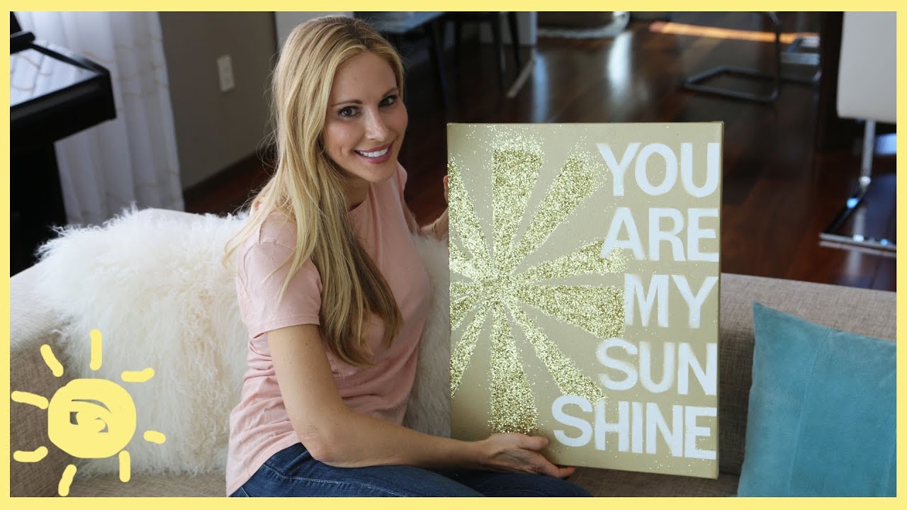 DIY | QUOTE ON CANVAS (cute, easy art!)