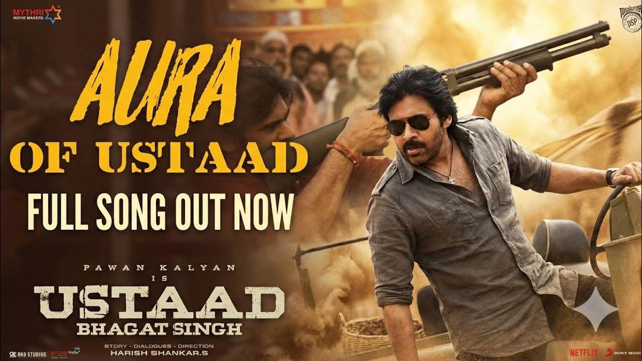 Aura Of Ustaad - SONG | Pawan Kalyan | Sreeleela | Harish Shankar | Devi Sri Prasad