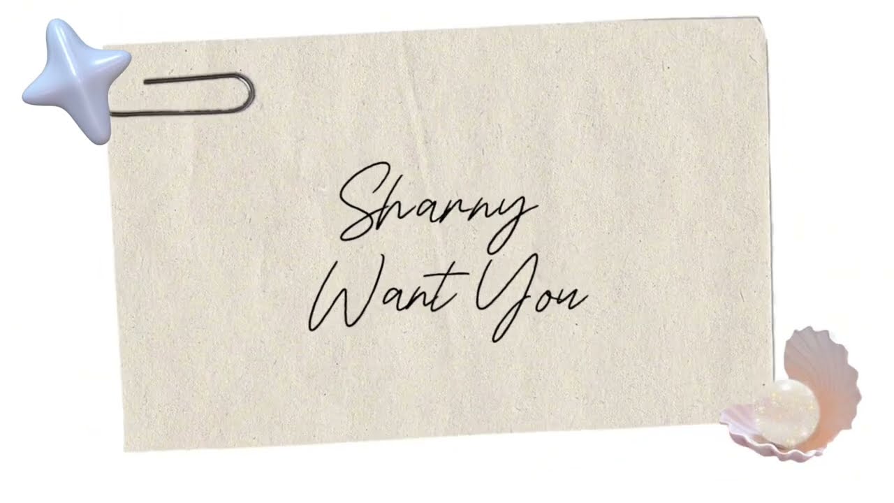 Sharny - Want You (Official Lyric Video)