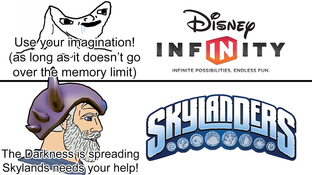 Virgin Disney Infinity против Chad Skylanders