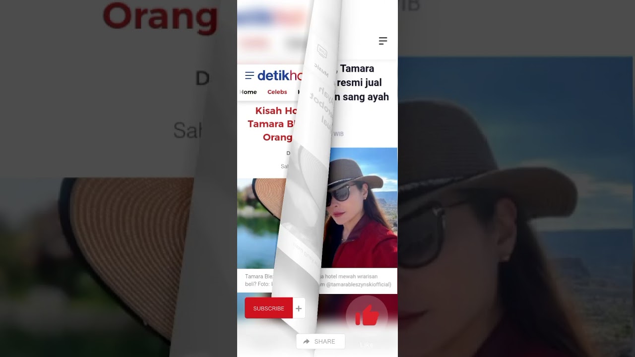 TAMARA BLEZYNSKI JUAL HOTEL WARISAN AYAH... #shorts