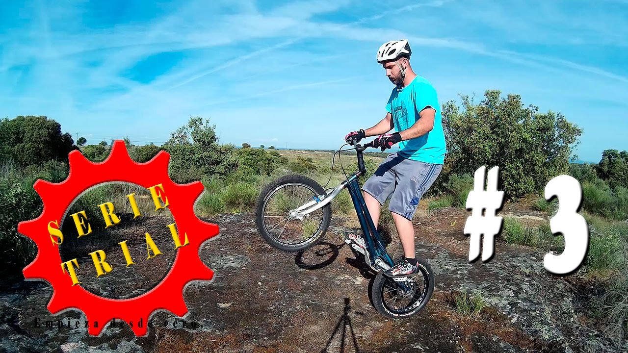 Tutorial como saltar con la rueda trasera bike trial #3 Ep