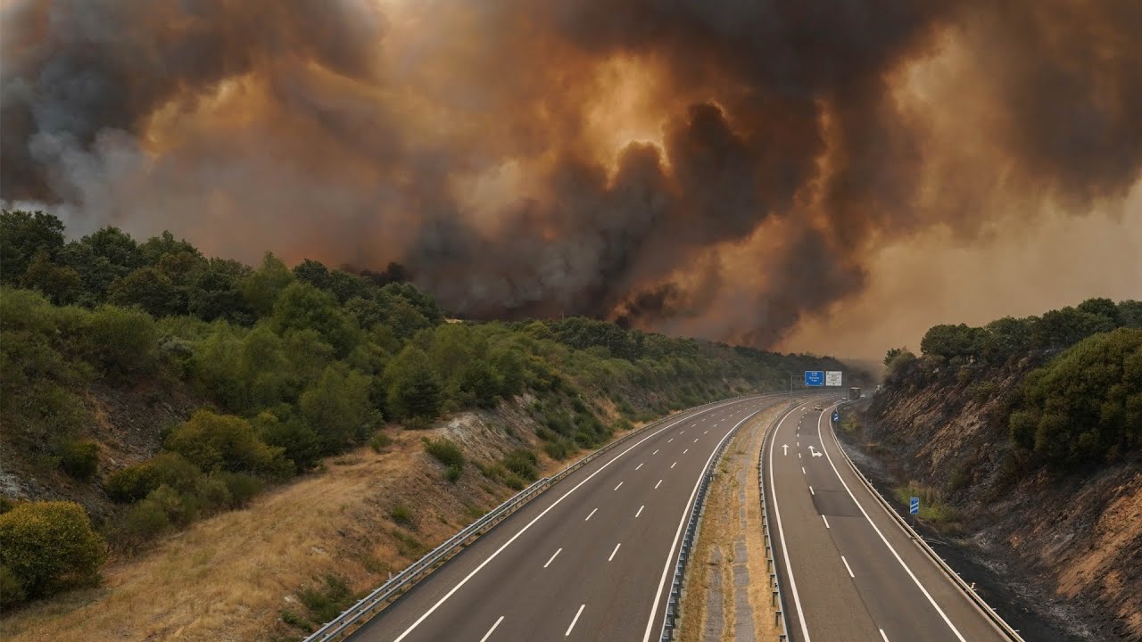 LIVE: Wildfires Rage in the Ourense Province of Spain’s Galicia