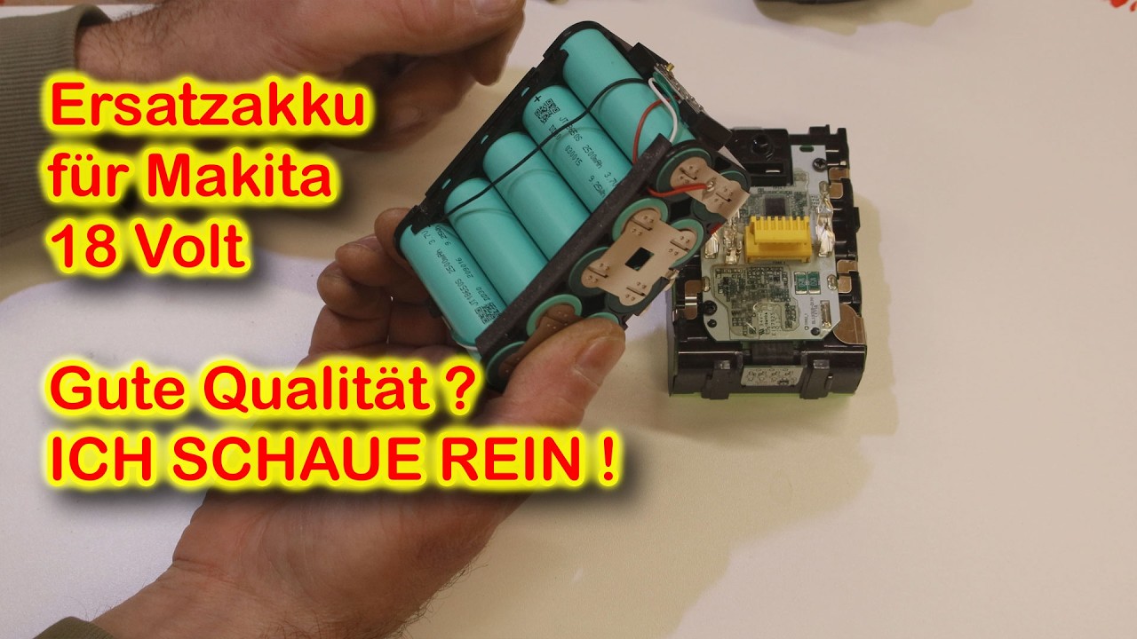 Aidmod 18V 5,0Ah Ersatzakku vs. Original Makita &ndash; Zell- & Qualit&auml;tscheck