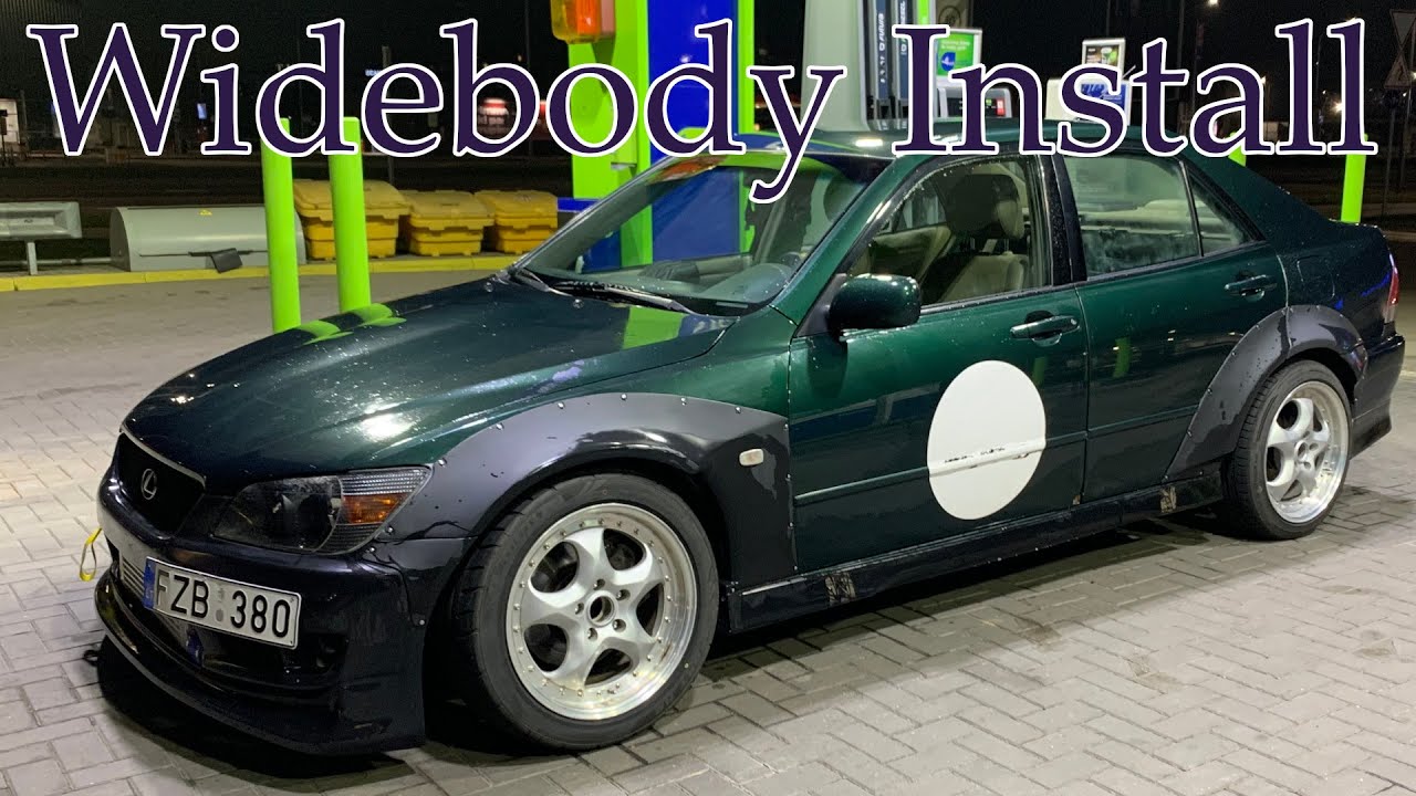 Turbo Lexus IS200 Widebody Install