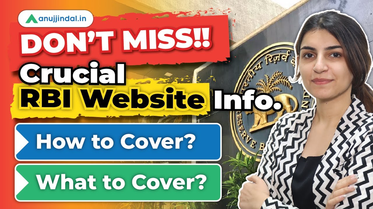 What to Read from RBI Website | How to Cover RBI Website for RBI Grade B Exam | Cover RBI Website
