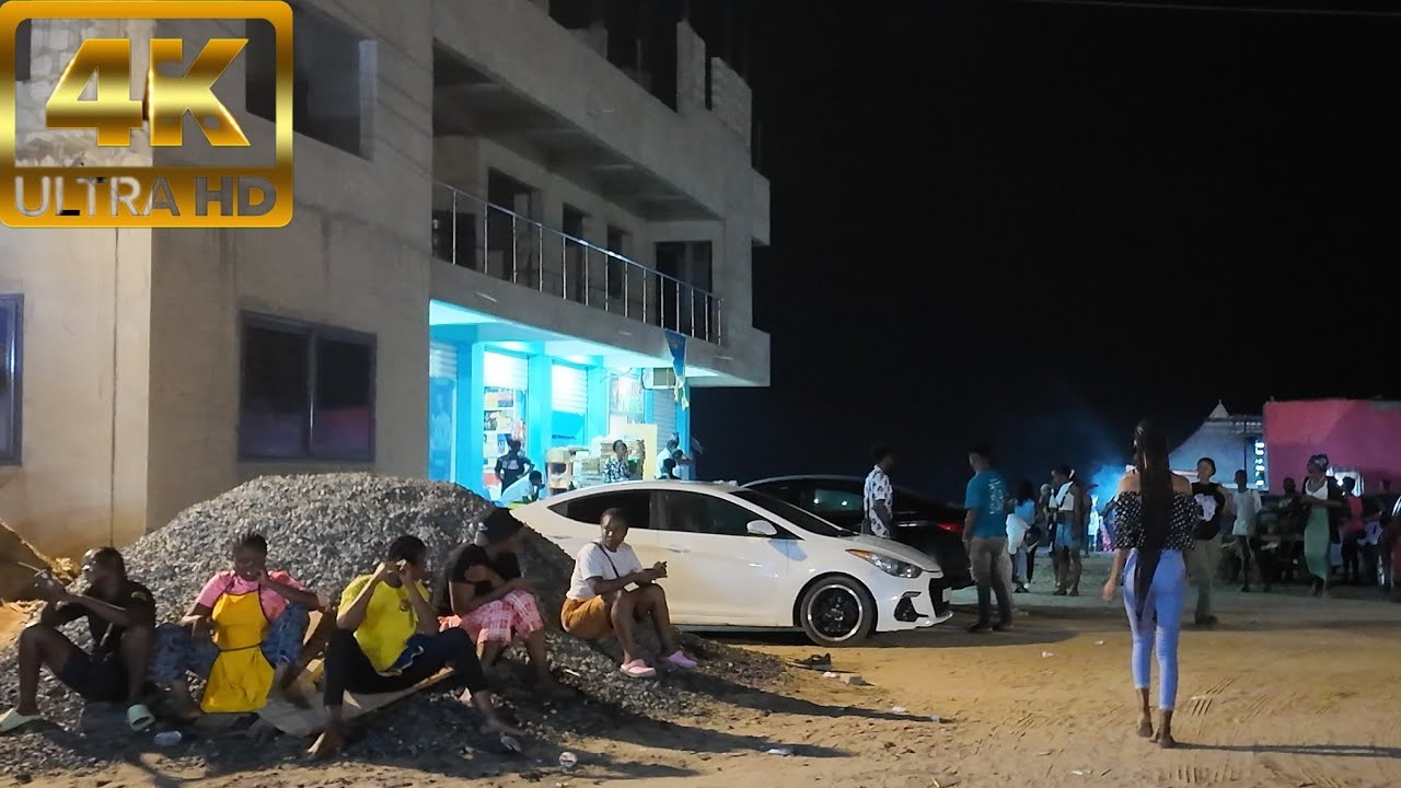 Walk with me 4k Labadi Beach La Pleasure Walking Tour Accra Ghana