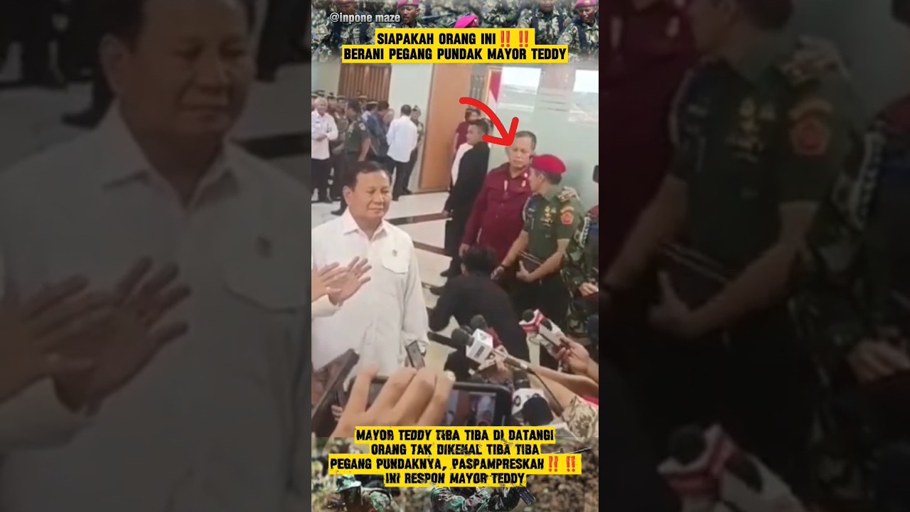 Mayor Teddy Tak Berkutik Saat Tahu Komandan Paspampres‼️😱#paspampres #tni #mayorteddy