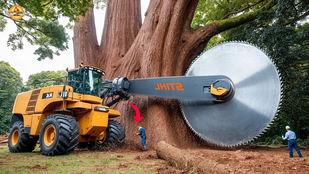 World's Fastest & Biggest Firewood Processor | Dangerous Chainsaw Tree Cutting Machine #13