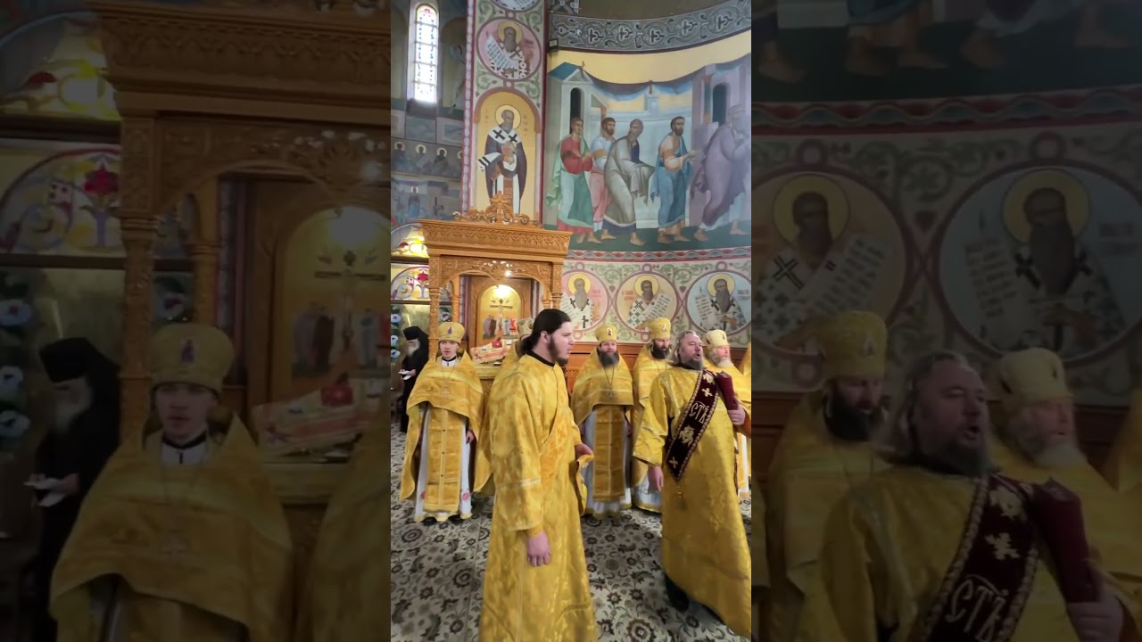 Воскресная Божественная литургия в Свято-Успенском мужском монастыре. 9.02.2025