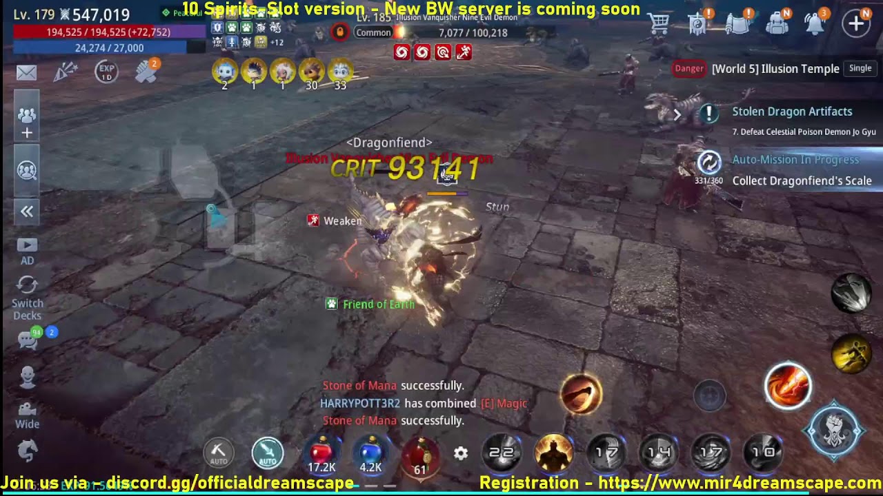MIR4 Dreamscape – New BW server - end of 2026/02
