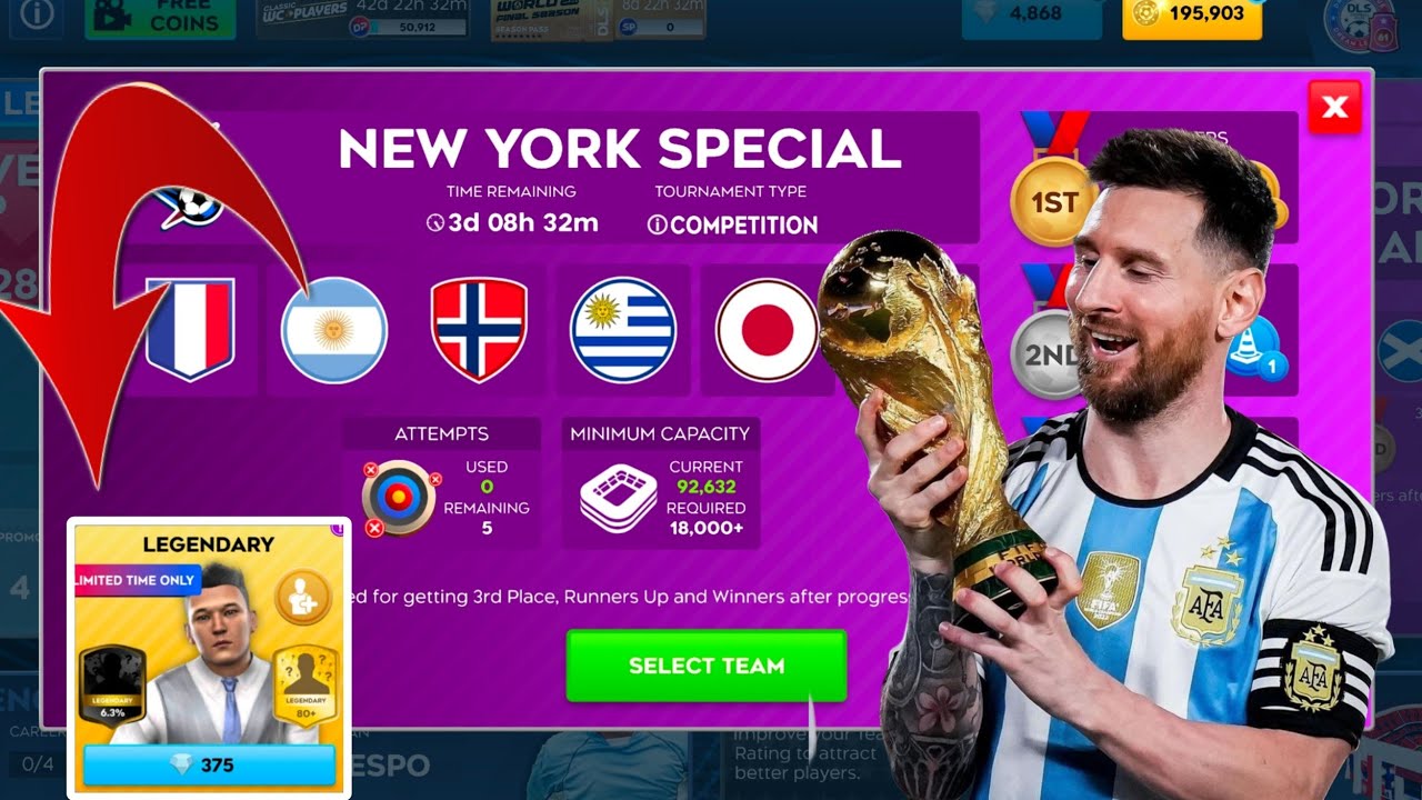 ARGENTINA CHAMPION NEW YORK SPECIAL EVANT WORLD CUP EVENT DLS 26 । FTG HD BRO 