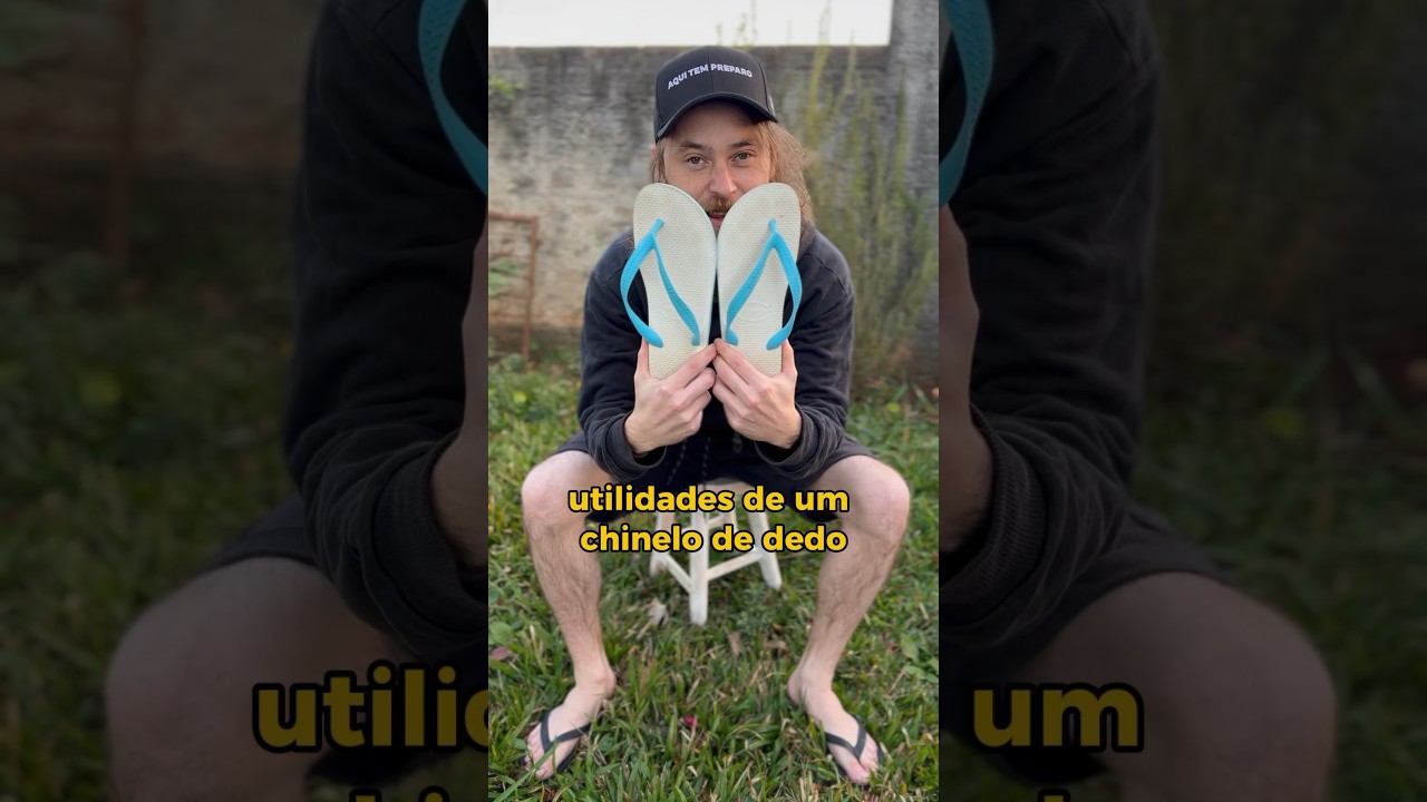 Deixe aqui mais uma utilidade do chinelo de dedo 😂 #chinelo #chinelodededo #humor #paran&aacute;