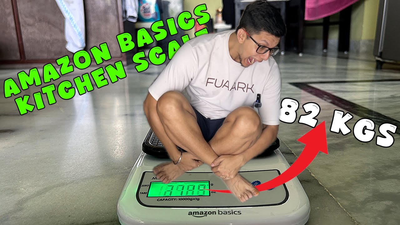 Amazon Basics Portable Digital Weighing Scale for Kitchen