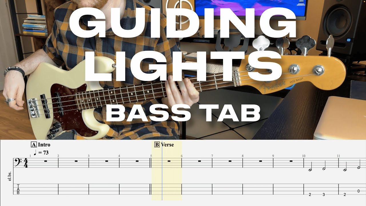 Ghost - Guiding Lights // Bass Cover // Play Along Tab and Notation