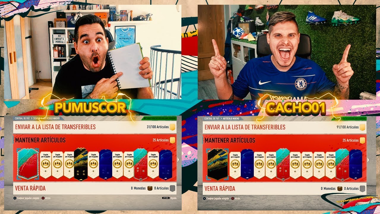 BATALLA DE PLAYER PICKS !! EL MEJOR DISCARD CHALLENGE CON CACHO !!! FIFA 20