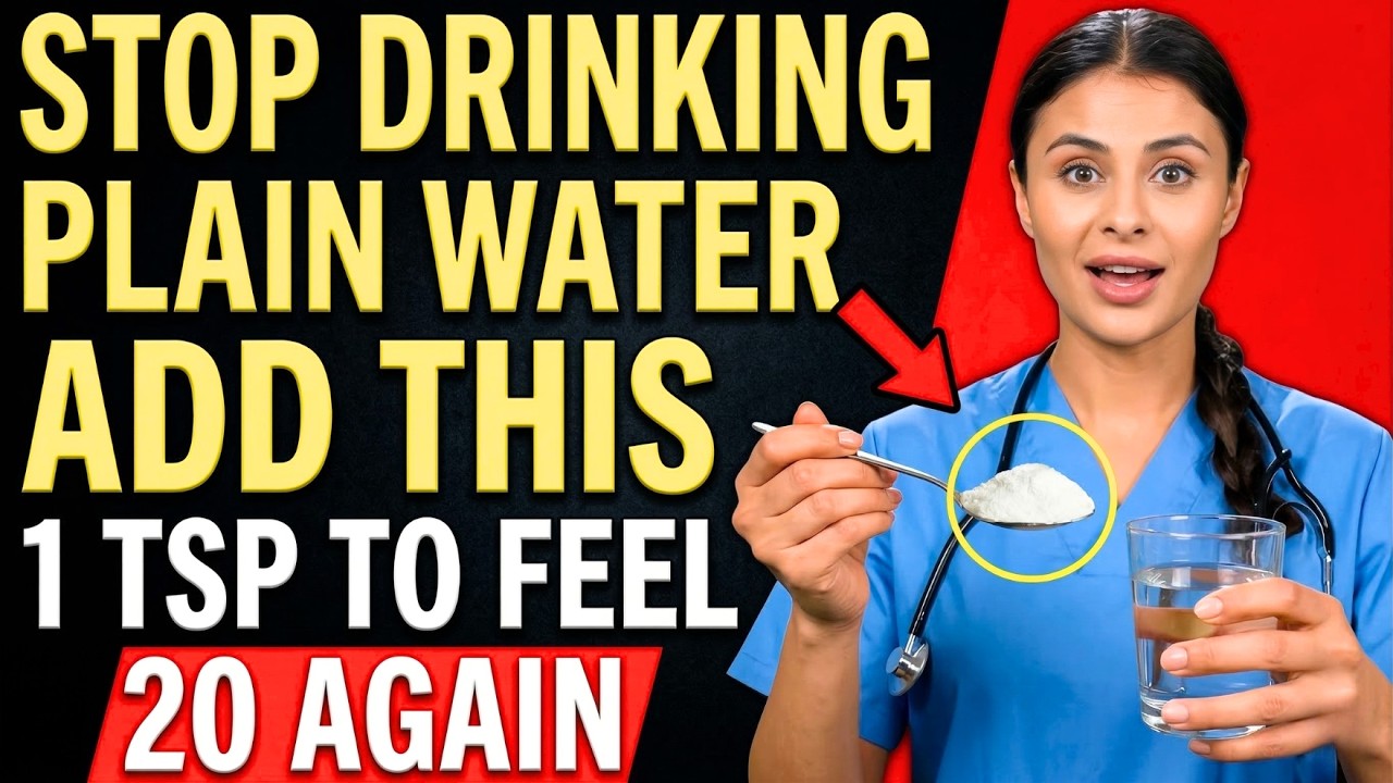 Don't Drink Plain Water Again After 60,  THIS 1 Trick Boosts Blood Flow Fast
