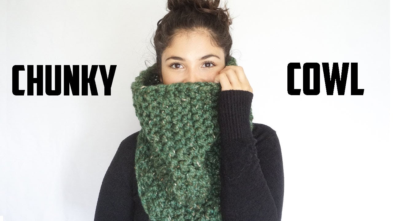 SUPER EASY KNITTED CHUNKY COWL - TUTORIAL | CJ Design ♡