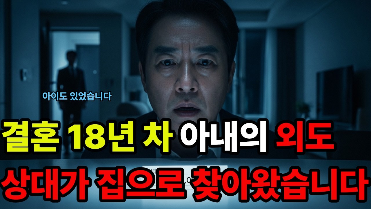 결혼 18년, 외도 상대가 집으로 찾아왔습니다.