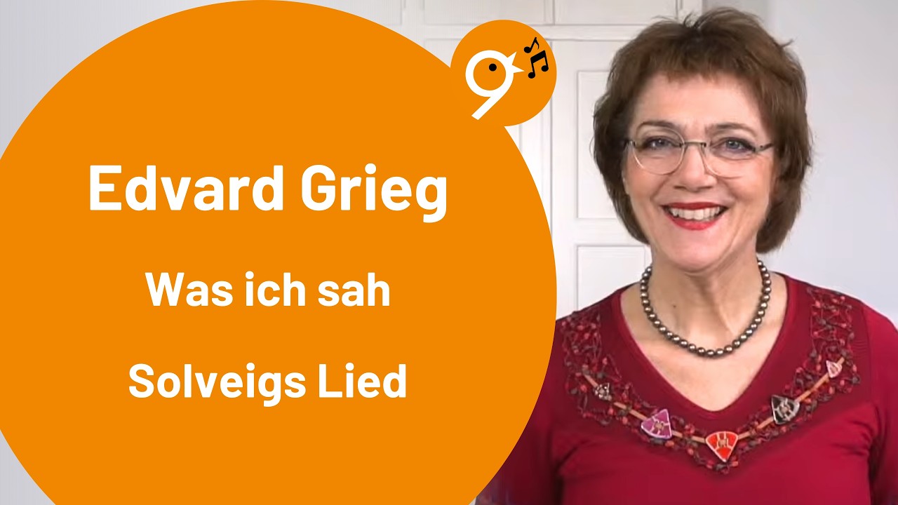Einsingen um 9 (5.2.26) mit Barbara, Edvard Grieg, Was ich sah, Eit syn, Solveigs Lied (Peer Gynt)