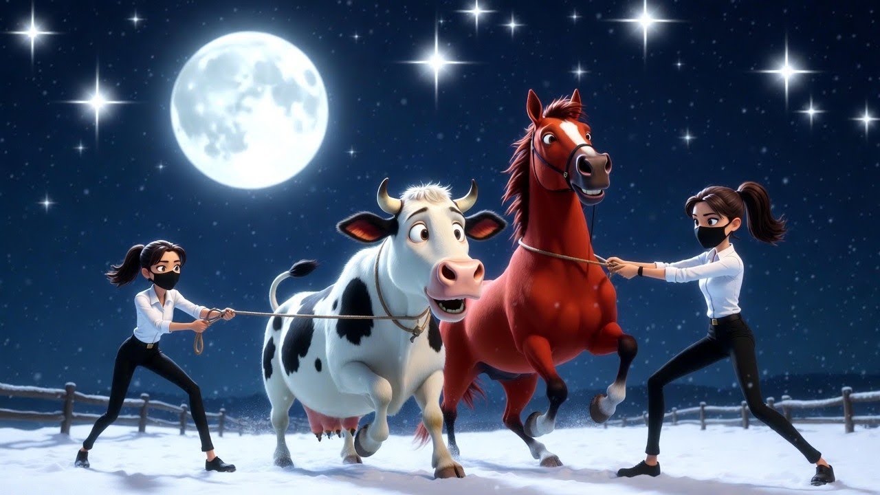 Old MacDonald&rsquo;s Animals Stolen 😱 | Sad Farm Night 🐄🐎| Police rescue 🚨
