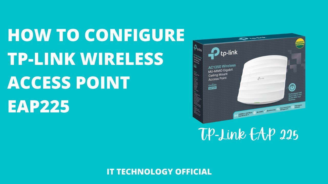 Как настроить TP-Link EAP 225 || Как настроить беспроводную точку доступа TP-Link EAP225