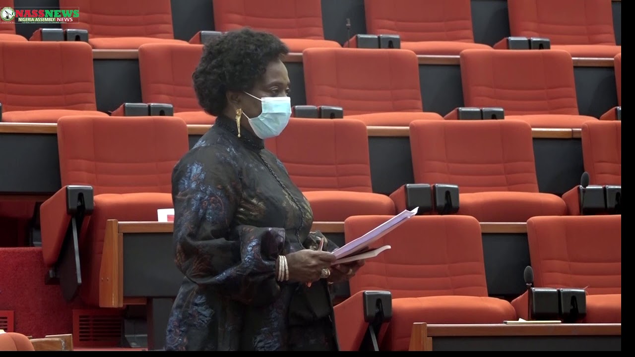 Senators Abiodun Olujimi moving a motion