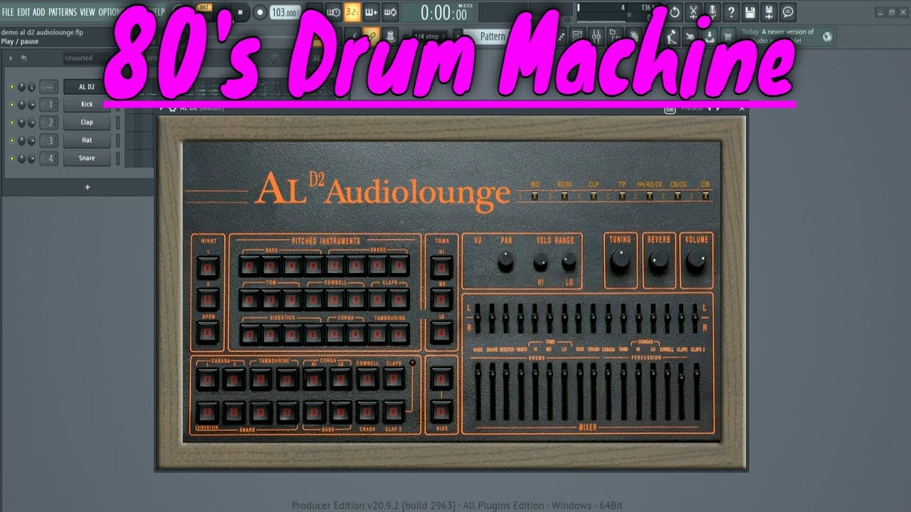 80's Drum Machine From Audiolounge AL D2 VSTi