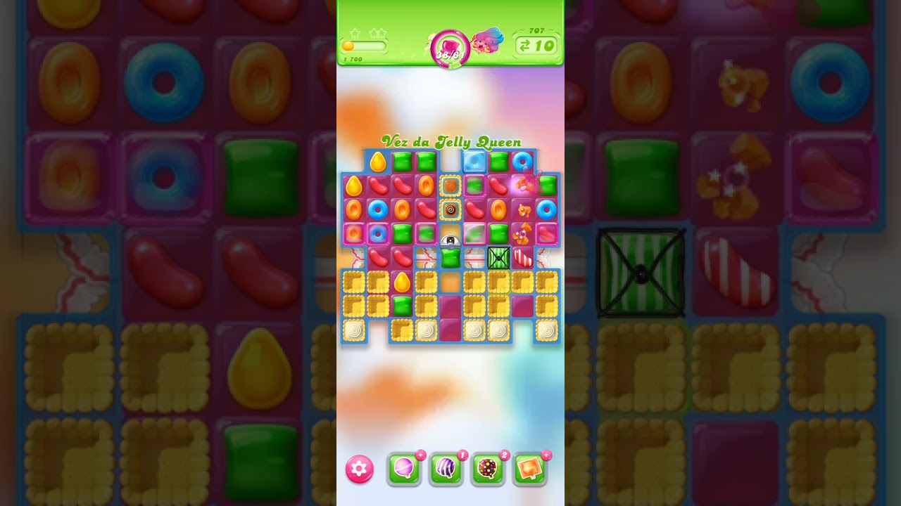 Candy Crush Jelly fase 707 #candycrushjellysaga
