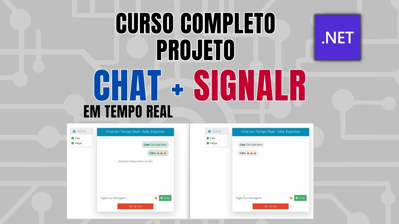 Curso Completo | App de Mensagens (Chat) - SignalR - Tempo Real | .NET 9