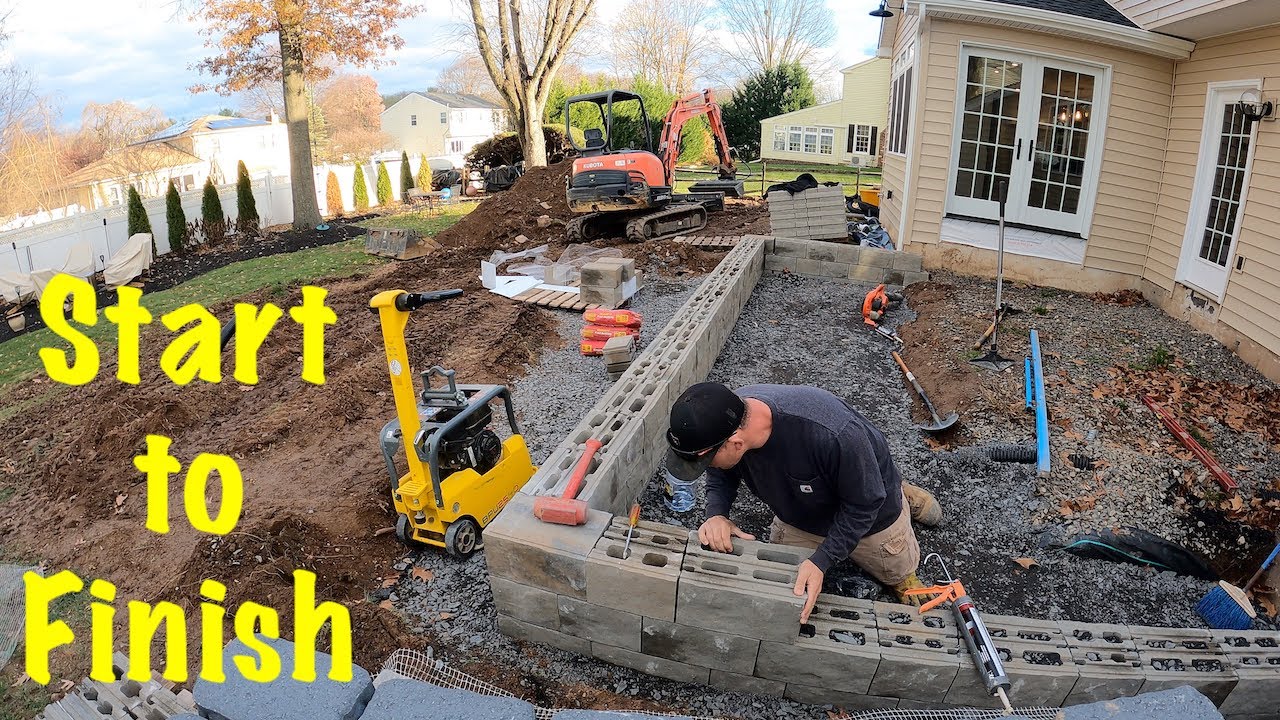 How to build raised paver patio - Techo Bloc