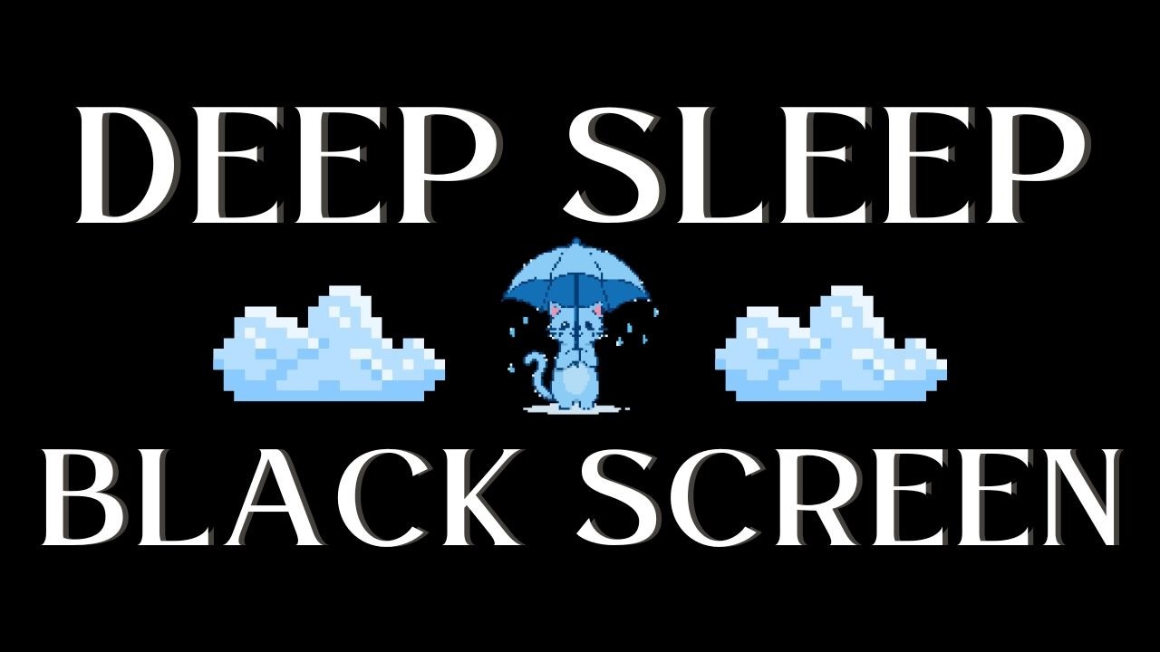2 Hour Peaceful Rain Night | Deep Sleep Black Screen