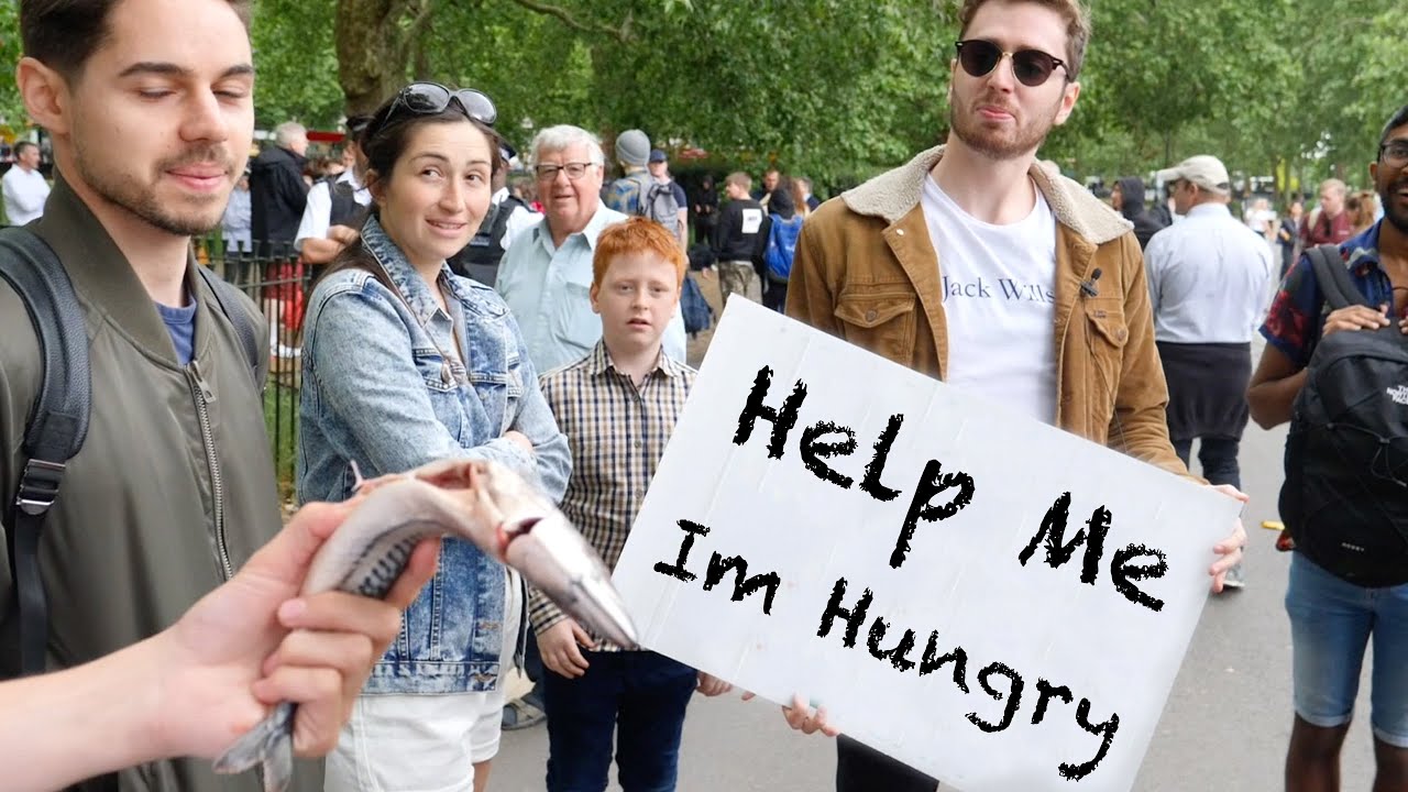 Enjoying Raw Fish, Humane Hancock Gets Frustrated @ Speakers Corner, Hyde Park, London