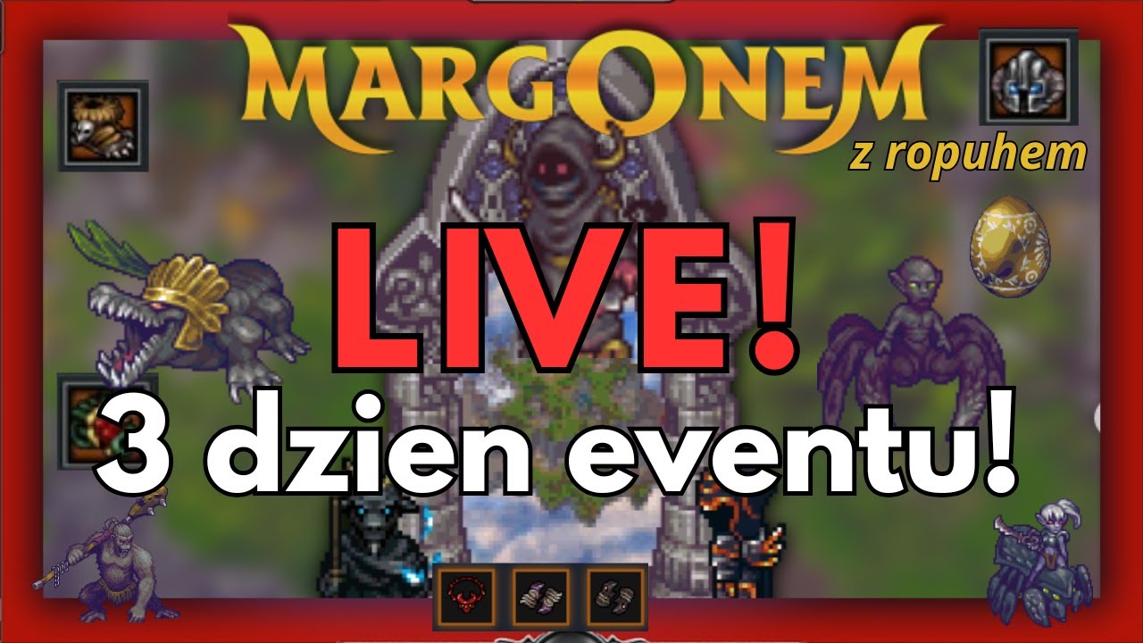Margonem LIVE! EVENT DZIEŃ 3! STREAM DO NOCY! | Margonem Ropuh