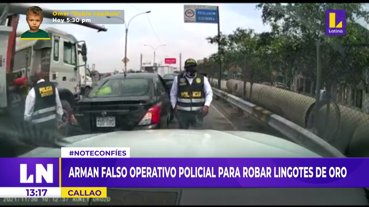 🔴 Delincuentes arman falso operativo policial para robar lingotes de oro en plena avenida Faucett