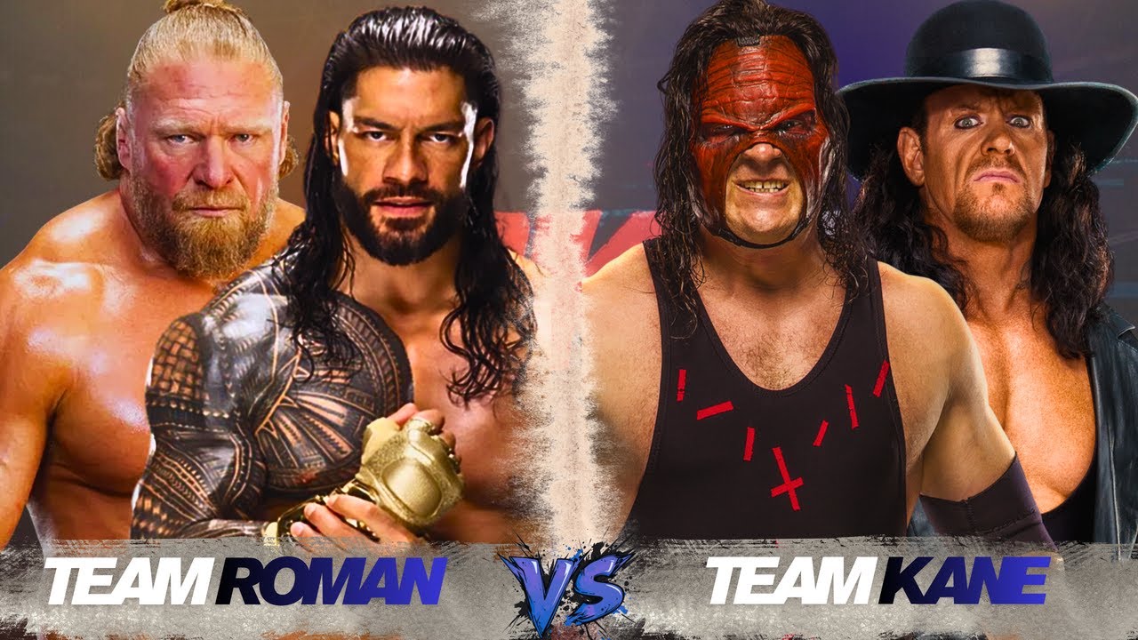 WWE 2K25 ROMAN REIGNS & BROCK LESNAR VS UNDERTAKER & KANE