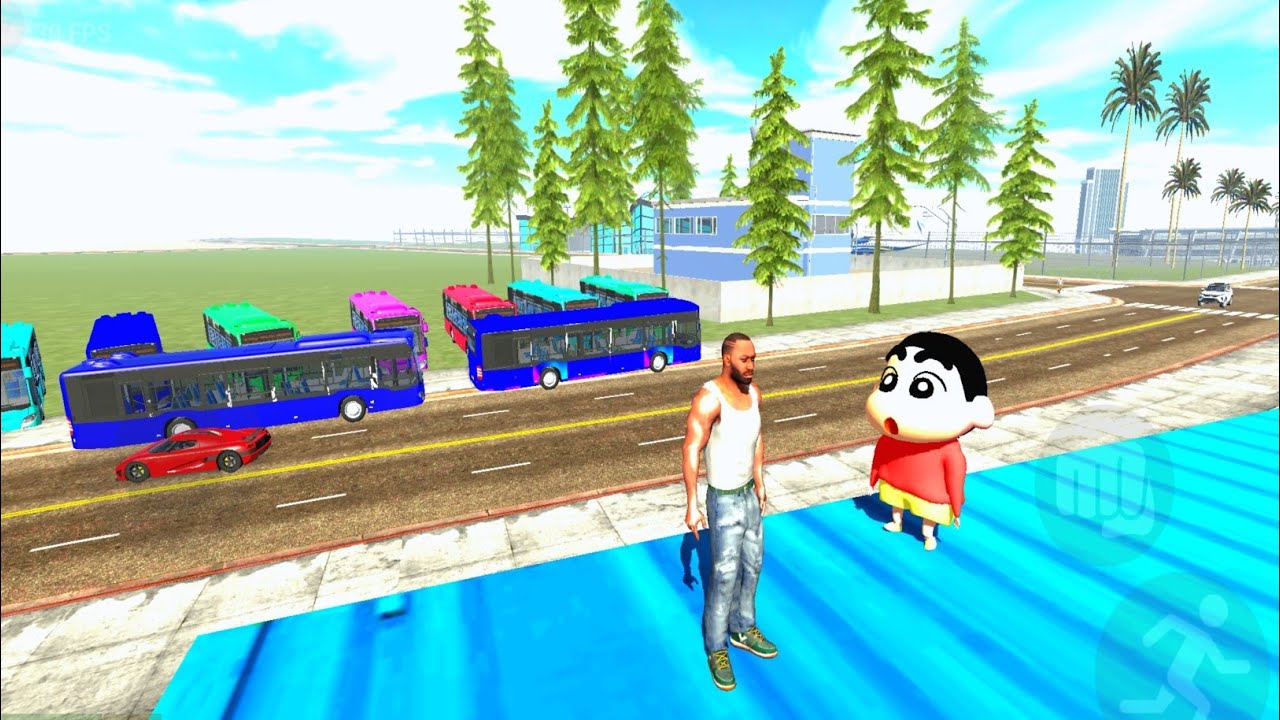 শিন-চ্যান আর ফ্রাঙ্কলিন বাস চ্যালেঞ্জ 🚘 Shin-chan Vs Franklin Challenge | Indian Bike Driving 3D