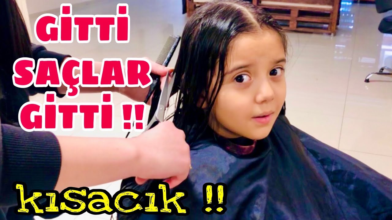 EFLİNİN BU KEZ GİTTİ SAÇLARI ! KISACIK SAÇLAR ! SAÇLARINI İLK KEZ KISA KESTİRDİK!! Kuaför Vlog