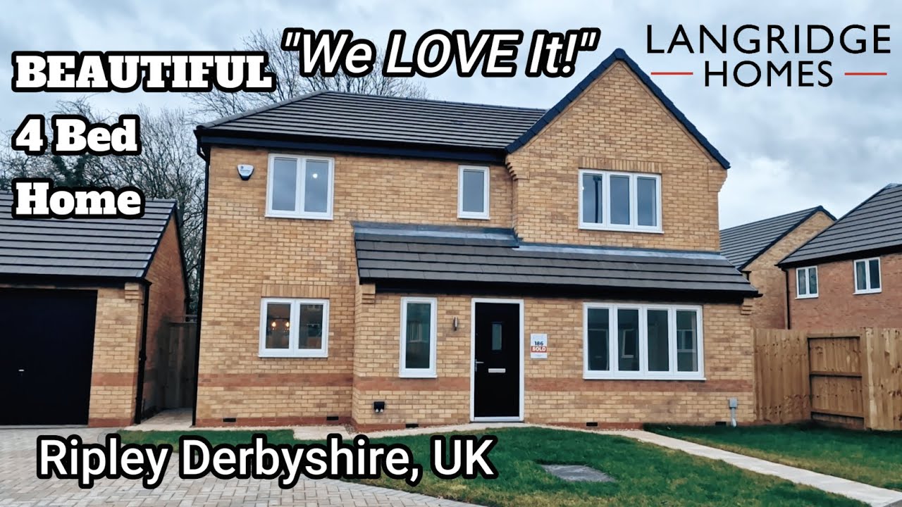 New Houses For Sale In Ripley, Derbyshire. A Beautiful Detached 4 Bedroom House From Langridge Homes